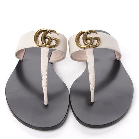 gucci marmont thong sandals.